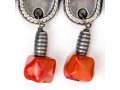 Silver Plated Wall Good Luck Hamsa, Colored Beads - Replica of Israel Museum Item