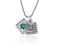 Silver Traveler's Prayer Pendant by Golan Studio