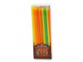 Slender Hanukkah Candles in Assorted Colors, Extra Long