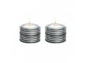 Small Tea Light Candlesticks as Stacked Discs, Colorful - Yair Emanuel