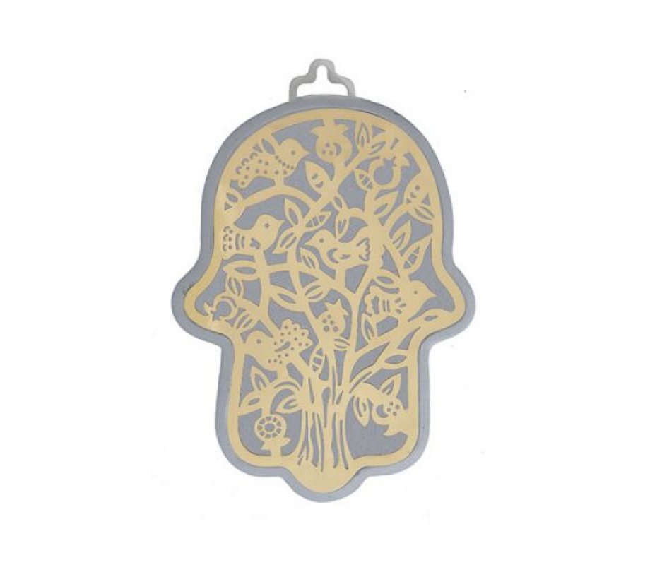 Small Wall Hamsa, Delicate Tree Overlay in a Choice of Colors - Yair Emanuel