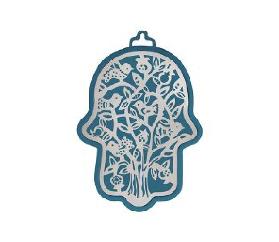 Small Wall Hamsa, Delicate Tree Overlay in a Choice of Colors - Yair Emanuel