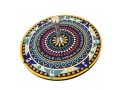 Sparkling Dreidel with Stand - Lively Mandala with Prayer Words - Dorit Judaica