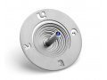 Spiral Coil Hanukkah Dreidel Brushed Aluminum, Silver - Adi Sidler