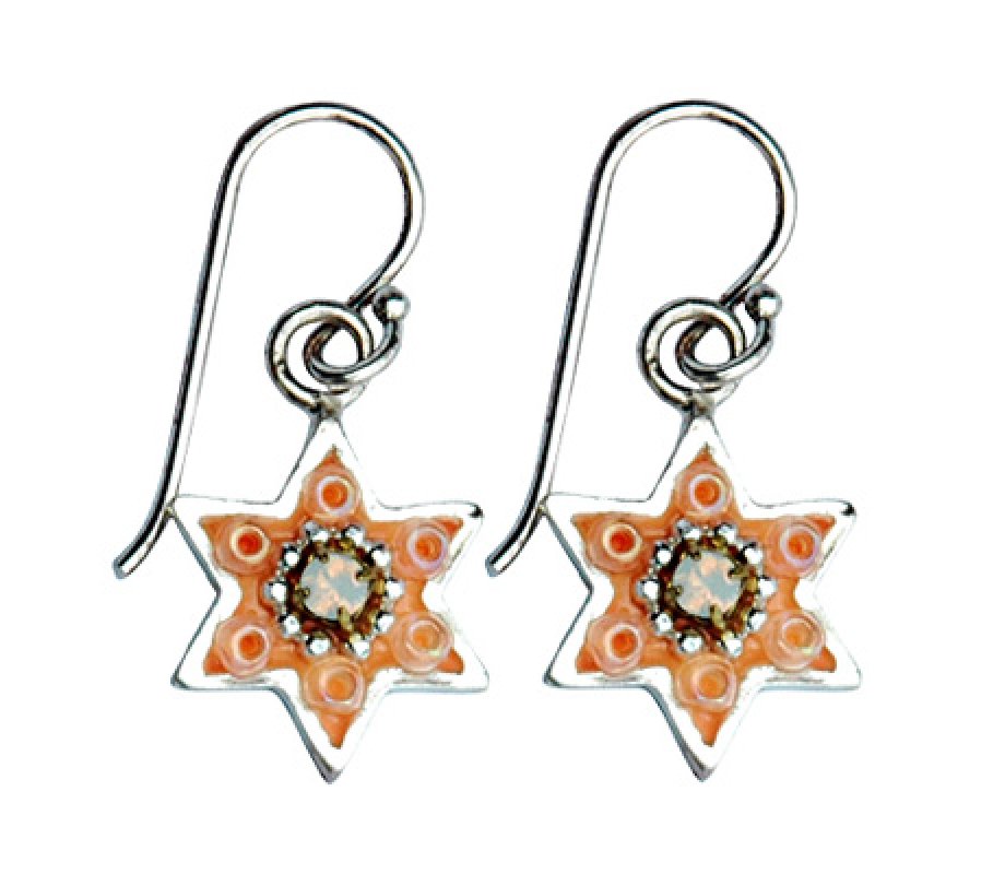 Spring Color Star of David Earrings - Ester Shahaf