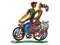 Spring Ride Free Standing Double Sided Bicycle Sculpture - David Gerstein