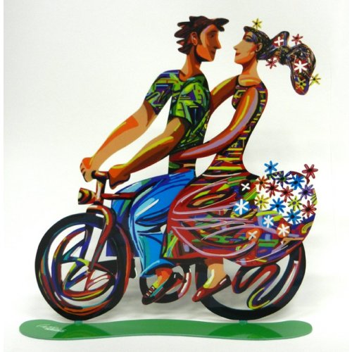 Spring Ride Free Standing Double Sided Bicycle Sculpture - David Gerstein