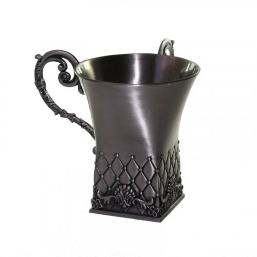 Square Shape Pewter Natla Wash Cup for Netilat Yadayim