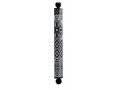 Square Tube Mezuzah Case with Knobs, Black and Gray Shapes  Dorit Judaica