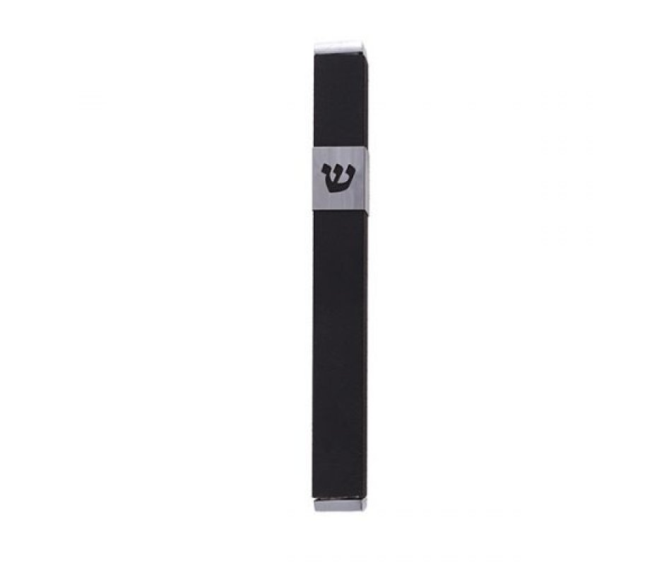 Stainless Steel Mezuzah Case Cutout Shin Letter - Yair Emanuel