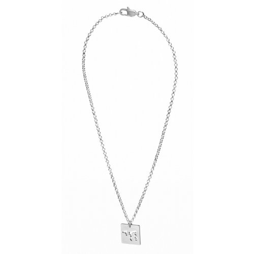 Stainless Steel Necklace - CHAI Pendant with Dancing Letters - Adi Sidler