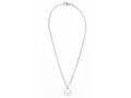 Stainless Steel Necklace with Heart in Circle Pendant - Adi Sidler