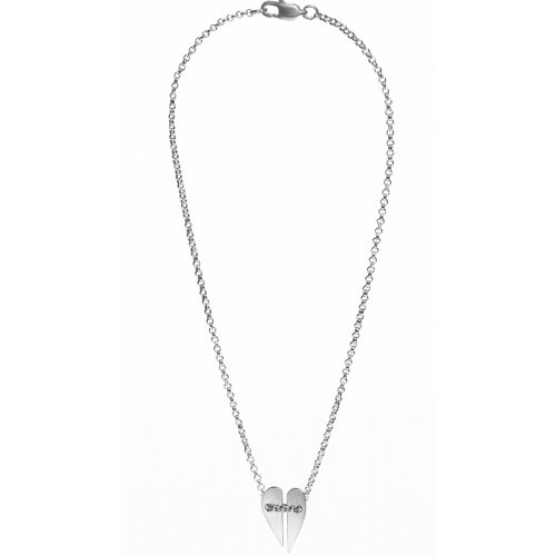 Stainless Steel Necklace with Hearts Unite Pendant - Adi Sidler