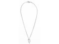 Stainless Steel Necklace with Vertical Letters for Chai Pendant - Adi Sidler