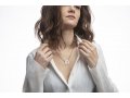 Stainless Steel Necklace with a Musical Notes Chai Pendant - Adi Sidler