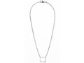 Stainless Steel Waterproof Necklace with Cutout Open Heart Pendant - Adi Sidler