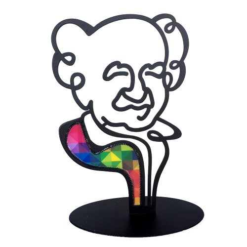 Stand-Alone Shelf or Table Sculpture, Ben Gurion Outline - Iris Design