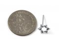 Star of David Design 925 Sterling Silver Stud Earrings