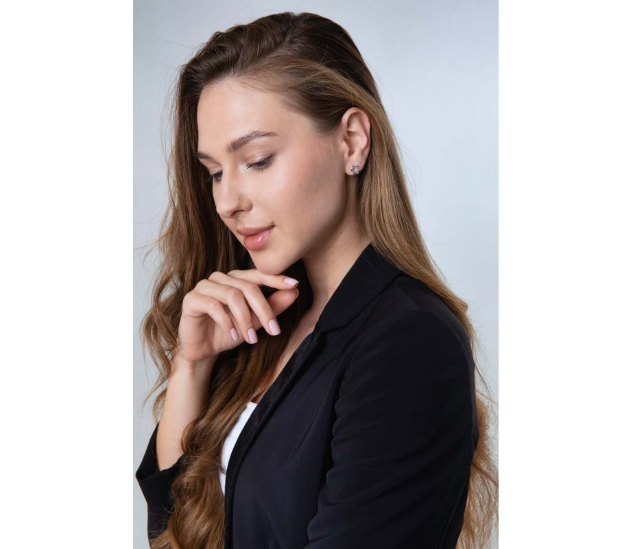 Star of David Stud Earring - Sterling Silver