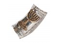 Sterling Silver Decorated Yemenite Shofar - Menorah