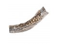 Sterling Silver Decorated Yemenite Shofar - Menorah and Star of David