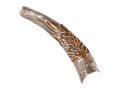 Sterling Silver Decorated Yemenite Shofar -Gold Menorah