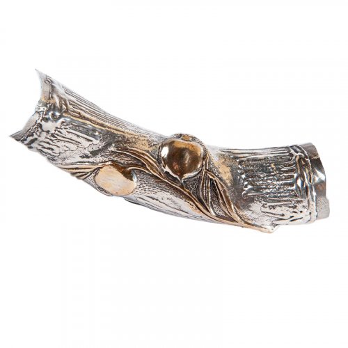 Sterling Silver Jerusalem Pomegranate Design Yemenite Shofar