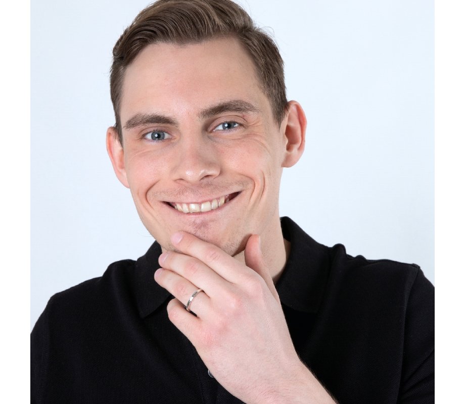 Sterling Silver Ring with Opening Words of Aaronic Blessing English and Hebrew