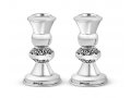 Sterling Silver Shabbat Candlesticks - Mini Size