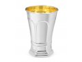 Sterling Silver Shabbat Kiddush Cup with Large Plate - Arch Design