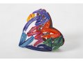 Strokes of Love Free Standing Double Sided Heart Sculpture - David Gerstein