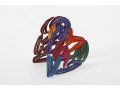 Strokes of Love Free Standing Double Sided Heart Sculpture - David Gerstein