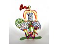 Summer Rider Free Standing Double Sided Bicycle Sculpture - David Gerstein