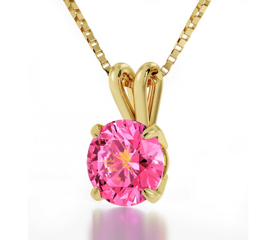 Swarovski Fairy Luck Necklace in Gold Plate- Nano