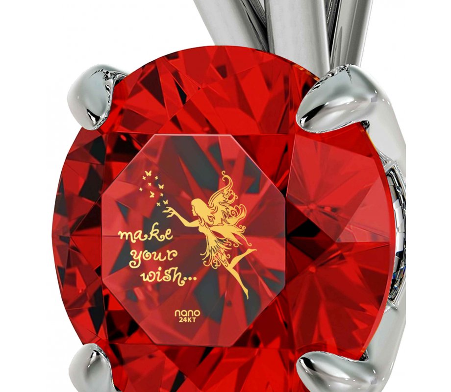 Swarovski Fairy Luck Necklace in Silver- Nano