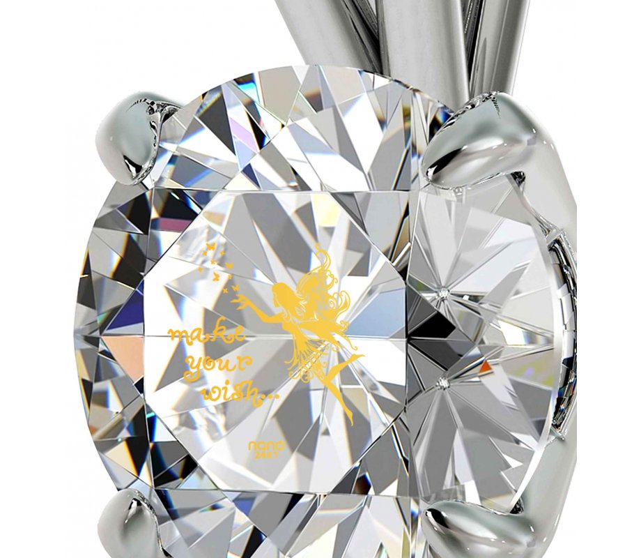 Swarovski Fairy Luck Necklace in Silver- Nano