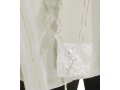 Talitania Acrylic Tallit - White and Silver Stripes