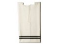 Talitania Kosher Wool Tallit Katan Without Center Fringes with Black Lines