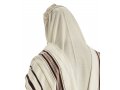 Talitania Wool Tallit - Maroon and Gold Stripes