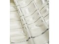 Talitania Wool Tallit - White and Silver Stripes