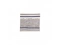 Tallit Bag Embroidered with Panoramic Jerusalem, Silver - Yair Emanuel