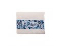Tallit and Tefillin Bag Set with Star of David on Mosaic, Blue - Yair Emanuel