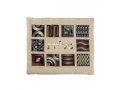 Tallit and Tefillin Bag with Embroidered Squares and Shapes, Colorful - Yair Emanuel