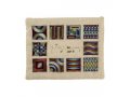 Tallit and Tefillin Bag with Embroidered Squares and Shapes, Colorful - Yair Emanuel