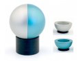Teal Travelling Aluminum Shabbat Candlesticks Ball Series by Agayof