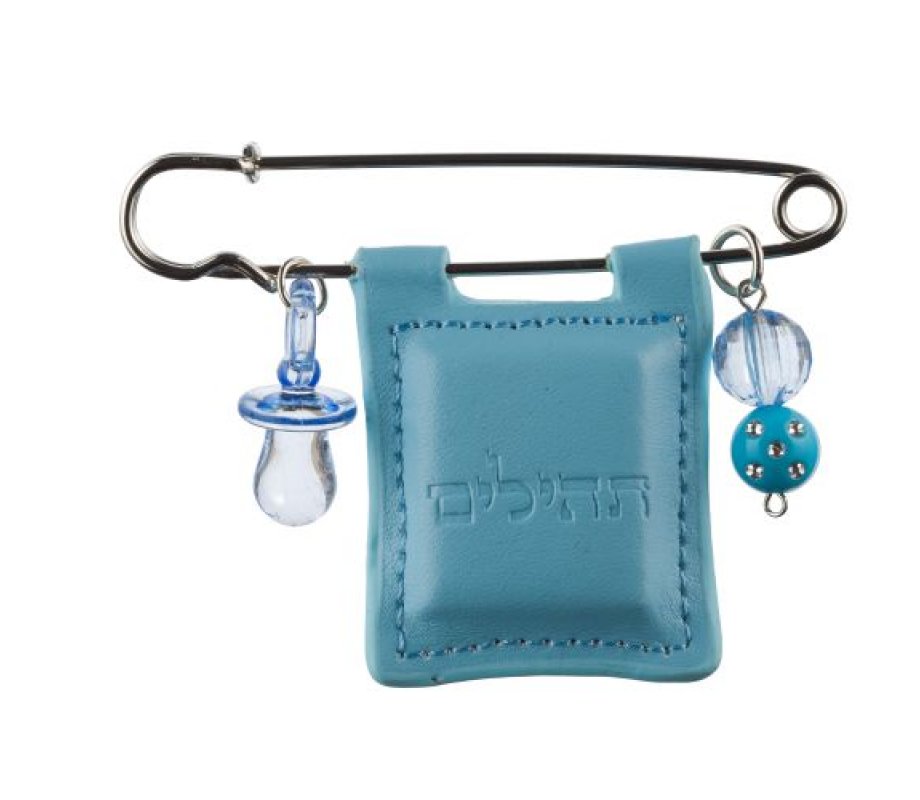 Tehillim Psalms Pin for Baby Carriage, Stroller or Crib - Choice of Colors