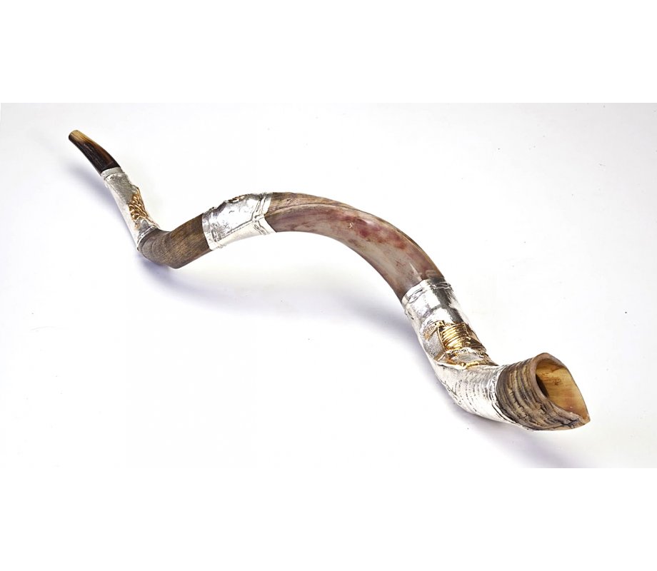 Temple in Jerusalem Silver Yemenite Shofar