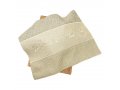 Thick Linen Style Challah Cover, Shades of Beige - Yair Emanuel