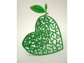 Think Green Free Standing Double Sided Heart Sculpture - David Gerstein