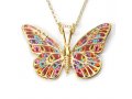 Thousand-Flowers Butterfly Pendant by Adina Plastelina SALE PRICE - 1 LEFT IN STOCK !!